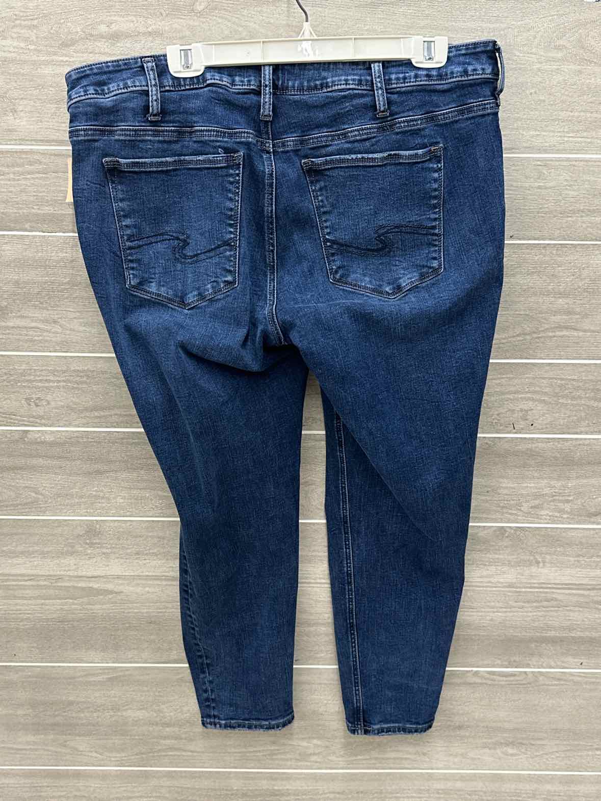 Silver Blue Womens Size 20 Short Jeans