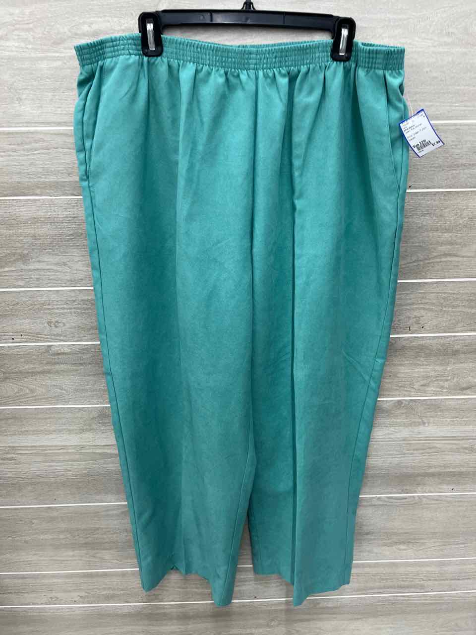 Alfred Dunner Size 22W Green Plus Pants