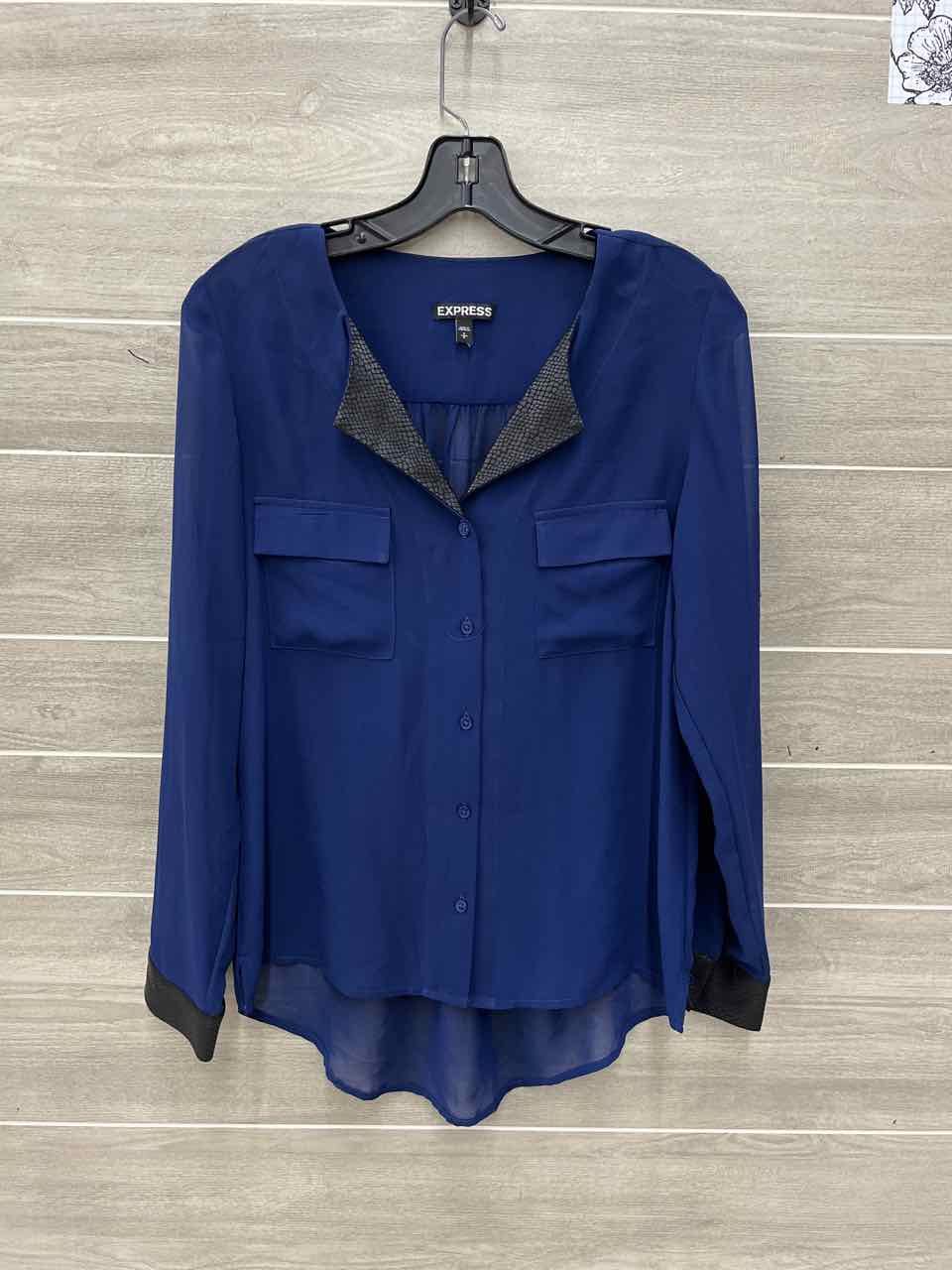 Express Blue Womens Women Size Small Shirt