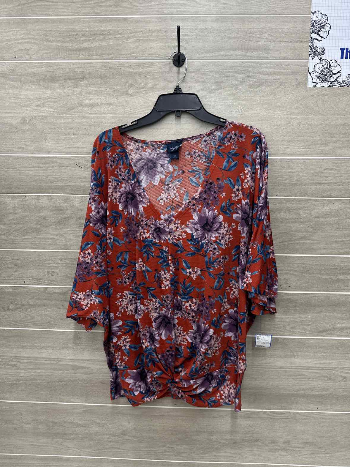 Daytrip Size 2X Orange Plus Shirt