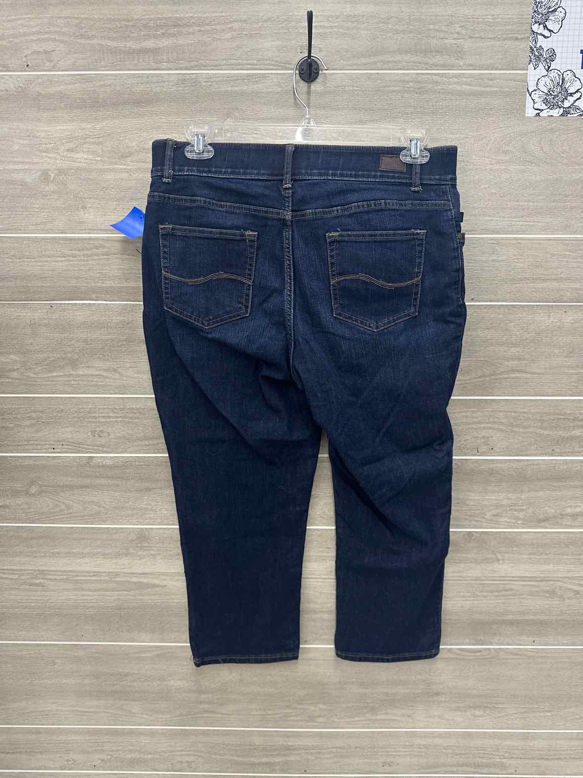 Lee Size 14W Blue Womens Jeans