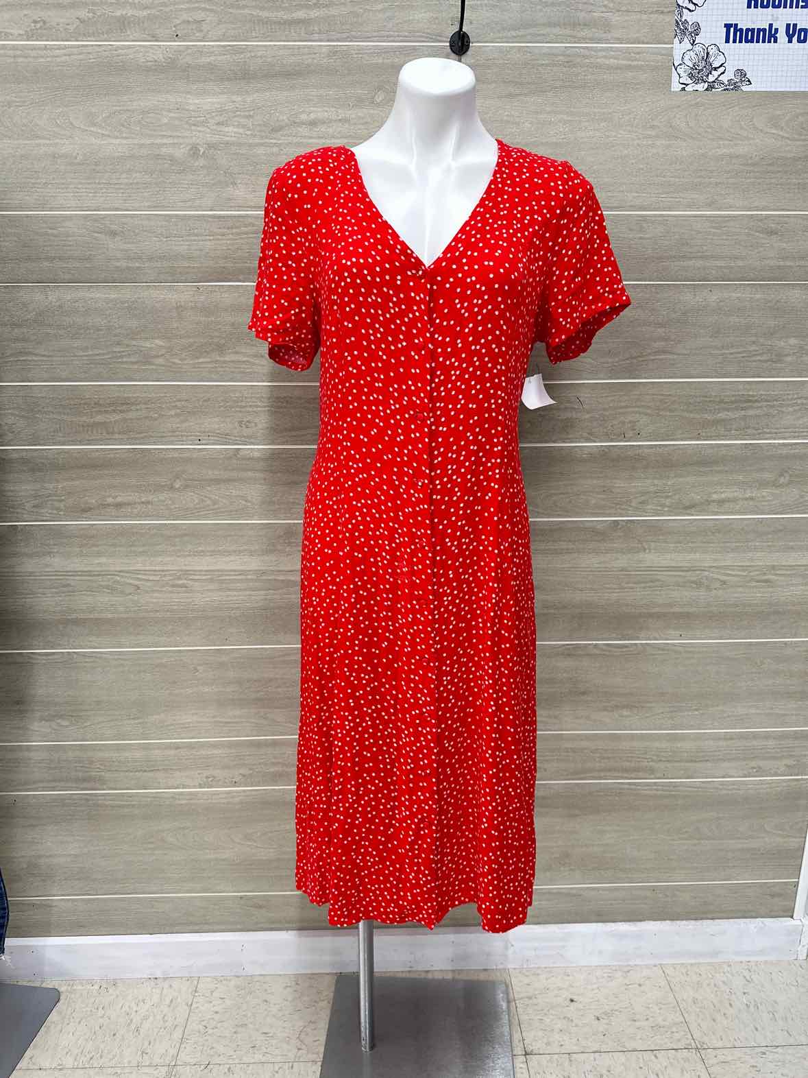 Saks Fifth Ave Red Womens Women Size 12 Dress