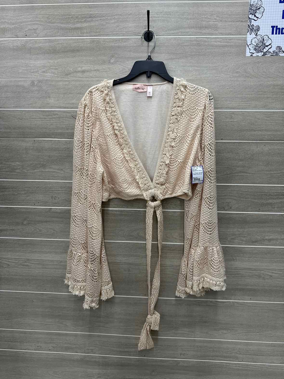 Willow Root Size XL Beige Womens Shirt