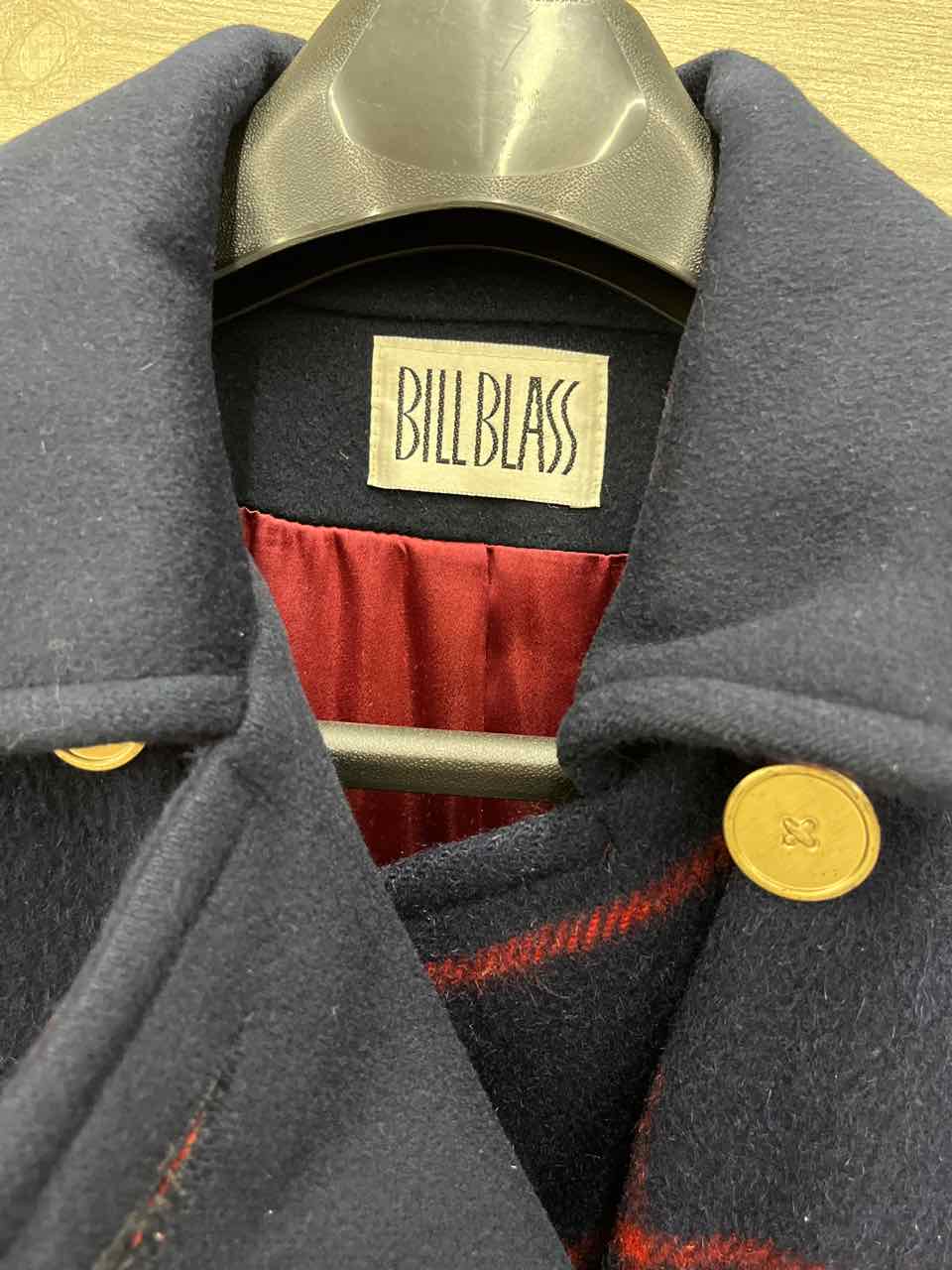 Bill Blass Navy Womens Women Size Small Jacket (Outdoor)