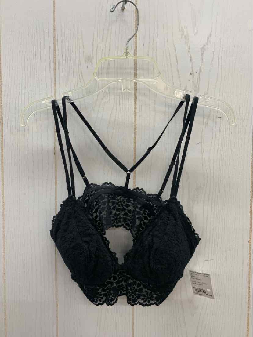 AERIE Black Womens Size Small Bra