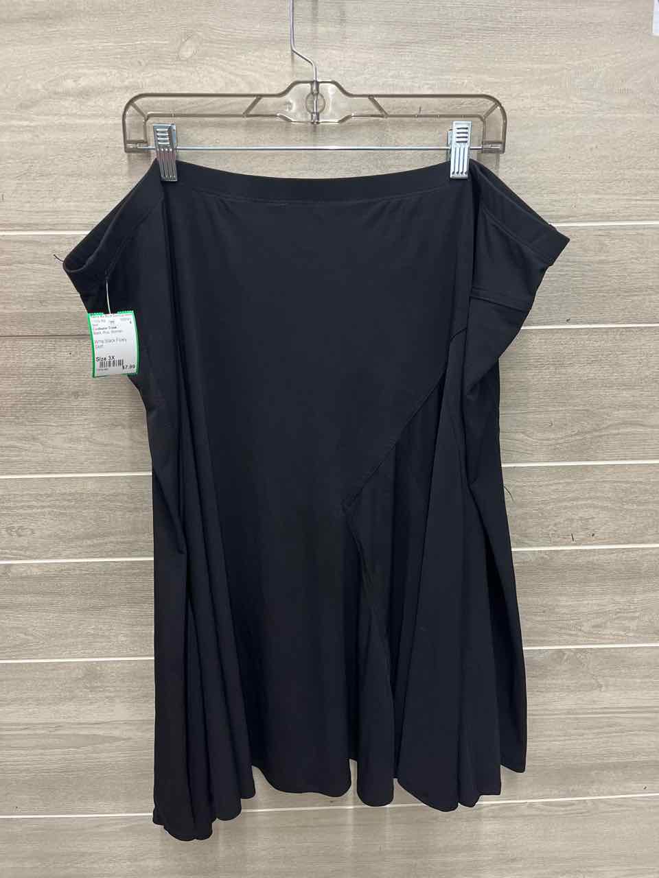 Coldwater Creek Size 3X Black Plus Skirt