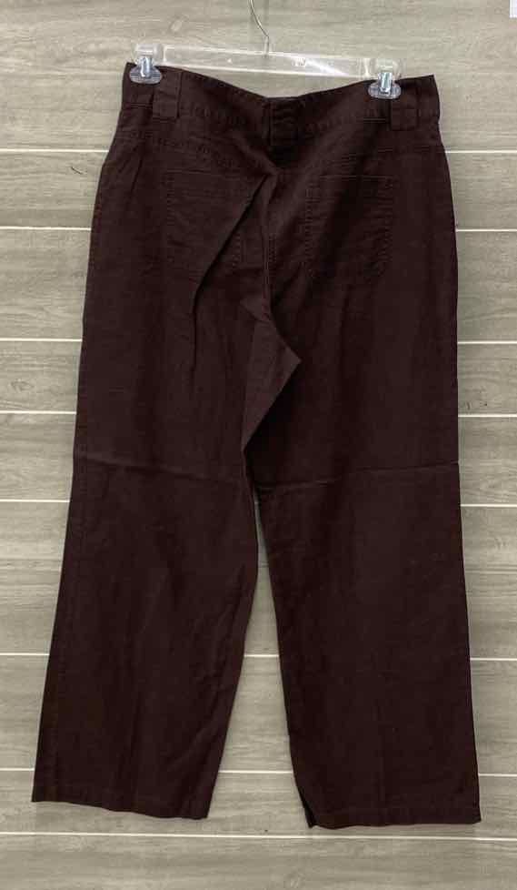 Basic Editions Brown Womens Size 12 Pants