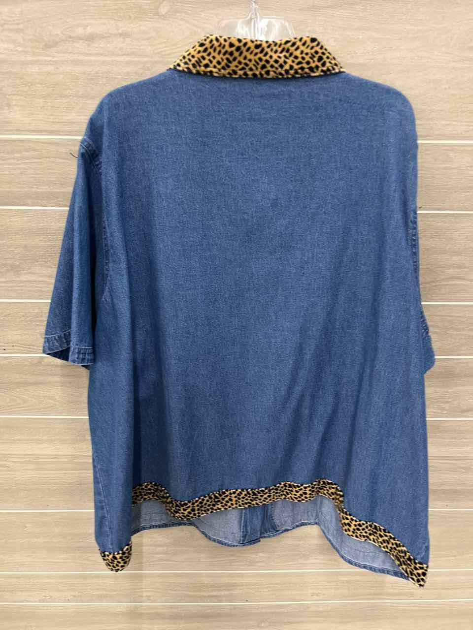 Roamans Blue Womens Women Size 4X/5X Shirt