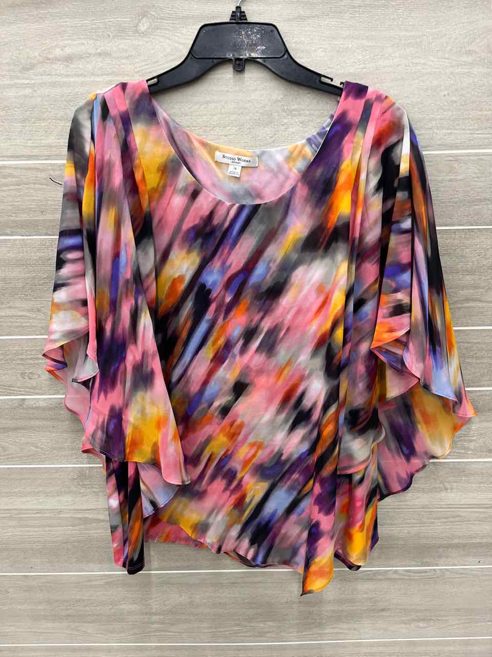 Studio Works Multi-Color Womens Women Size 3X Shirt