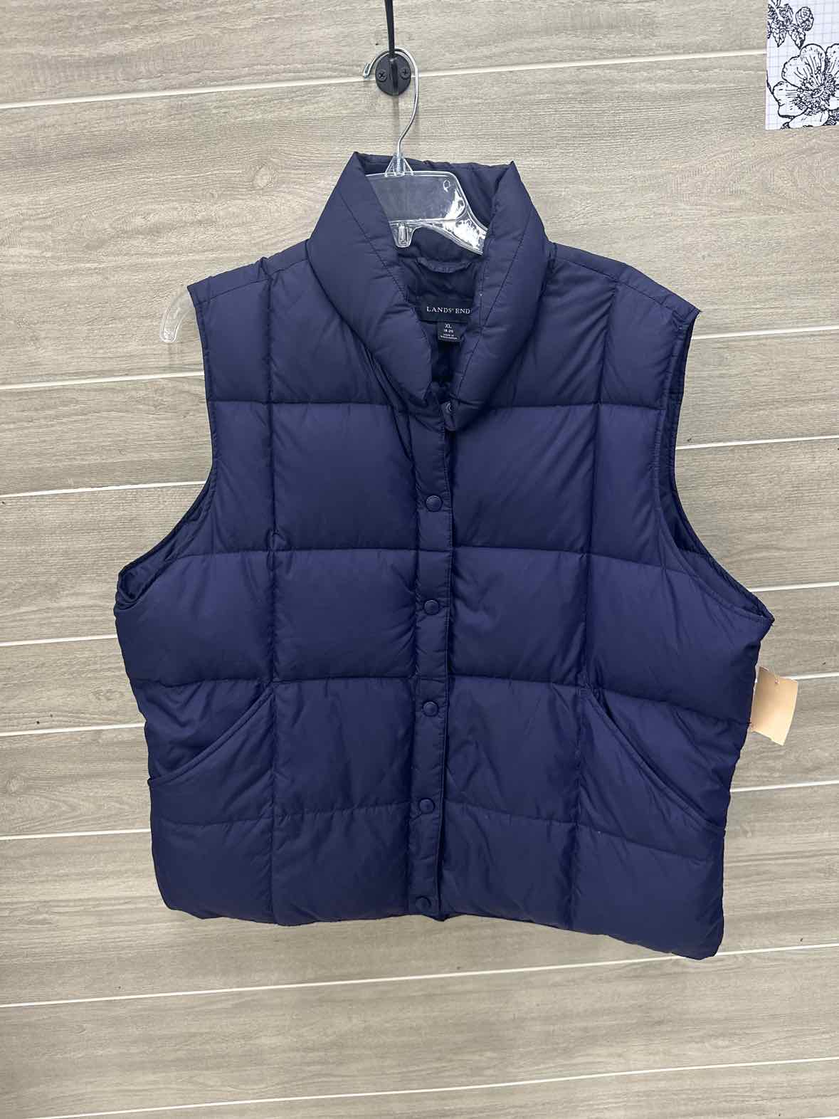Lands End Navy Womens Size 18 Vest
