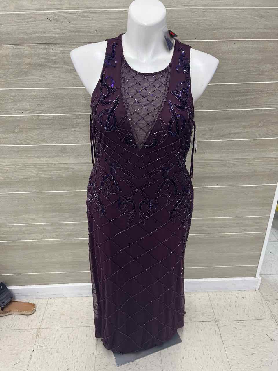 Papell Boutique Size 16 Purple Womens Gown/Evening Wear