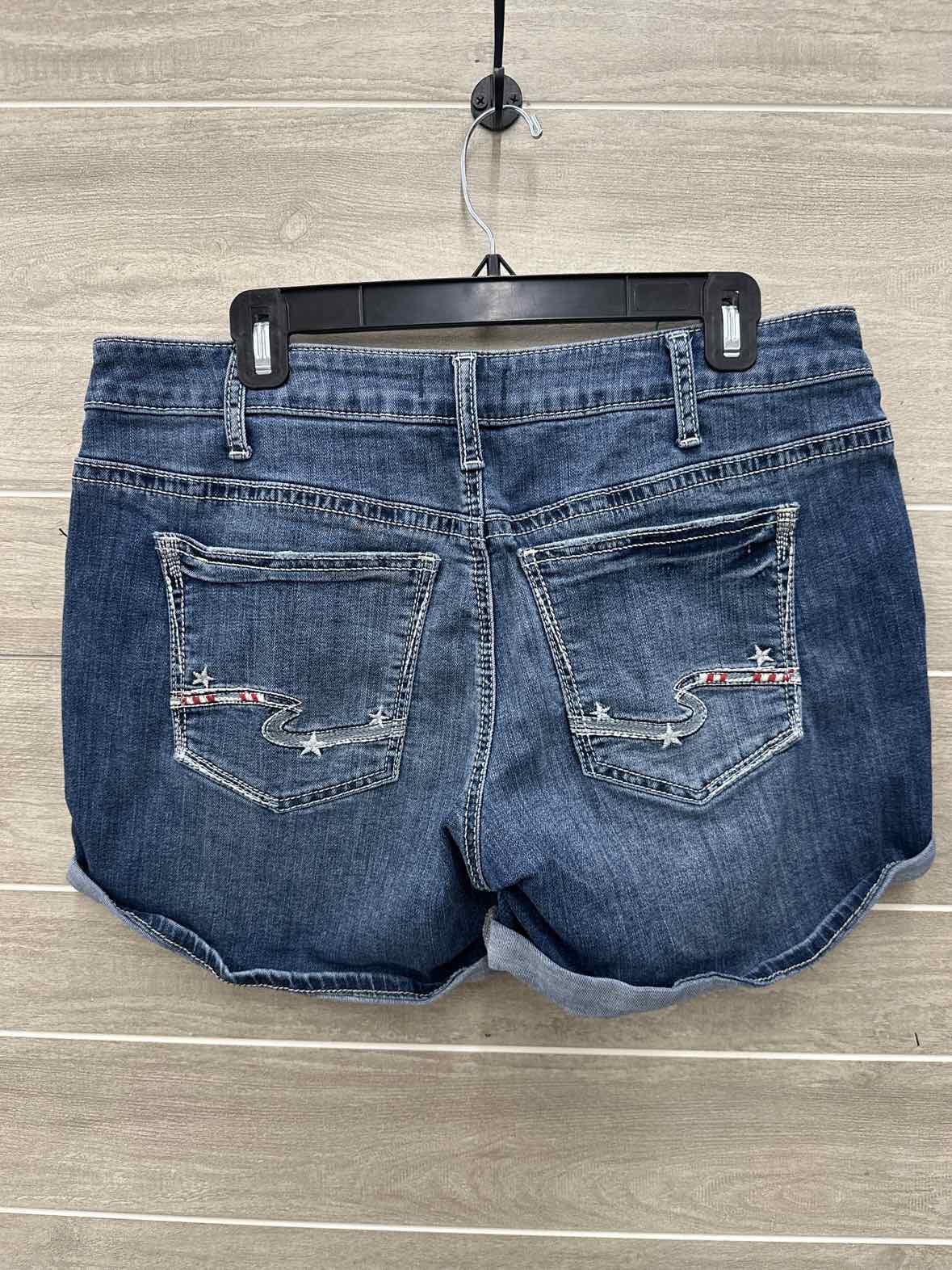 Silver Size 12/14 Blue Womens Shorts