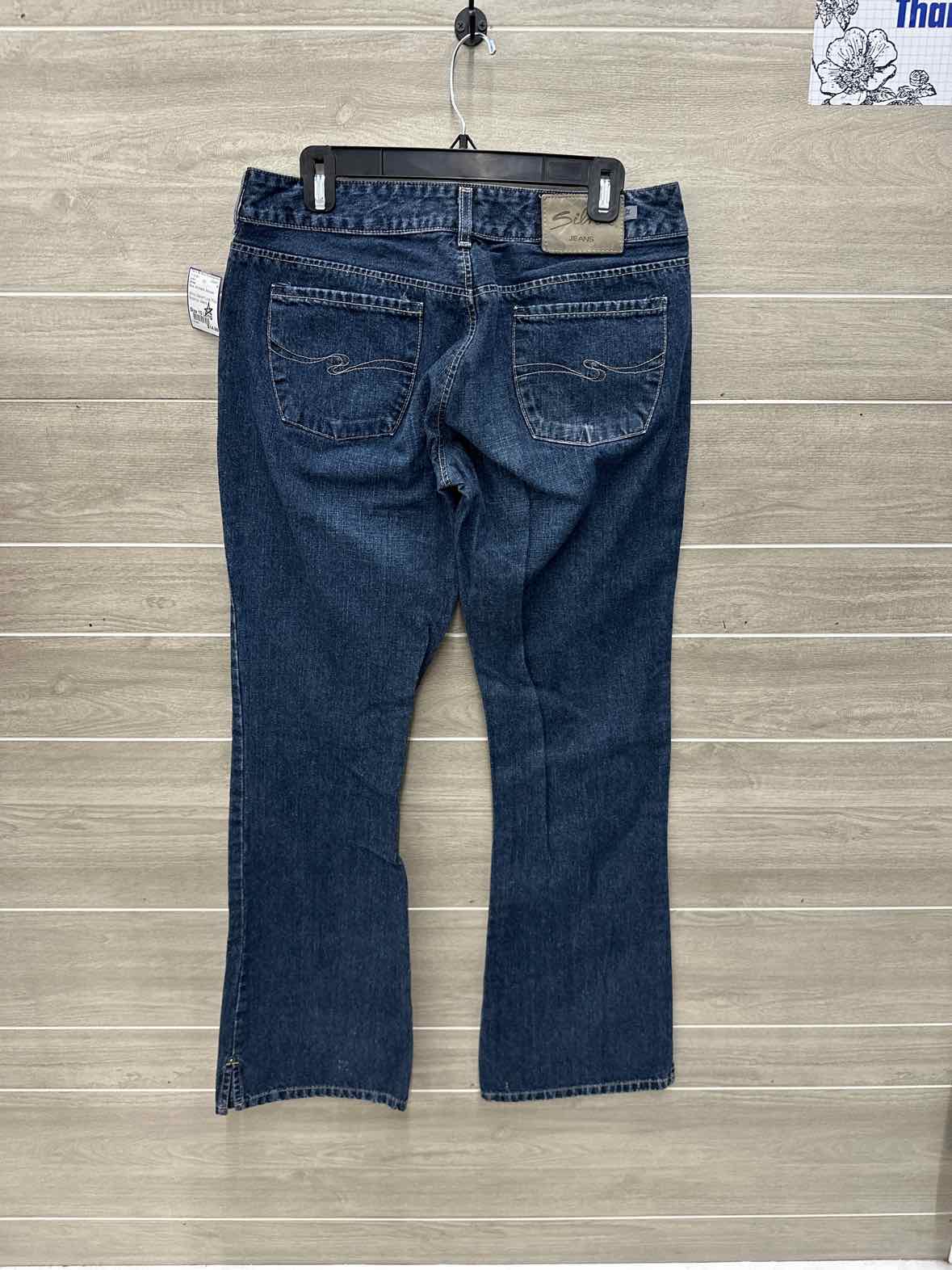 Silver Size 10 Long Blue Womens Jeans