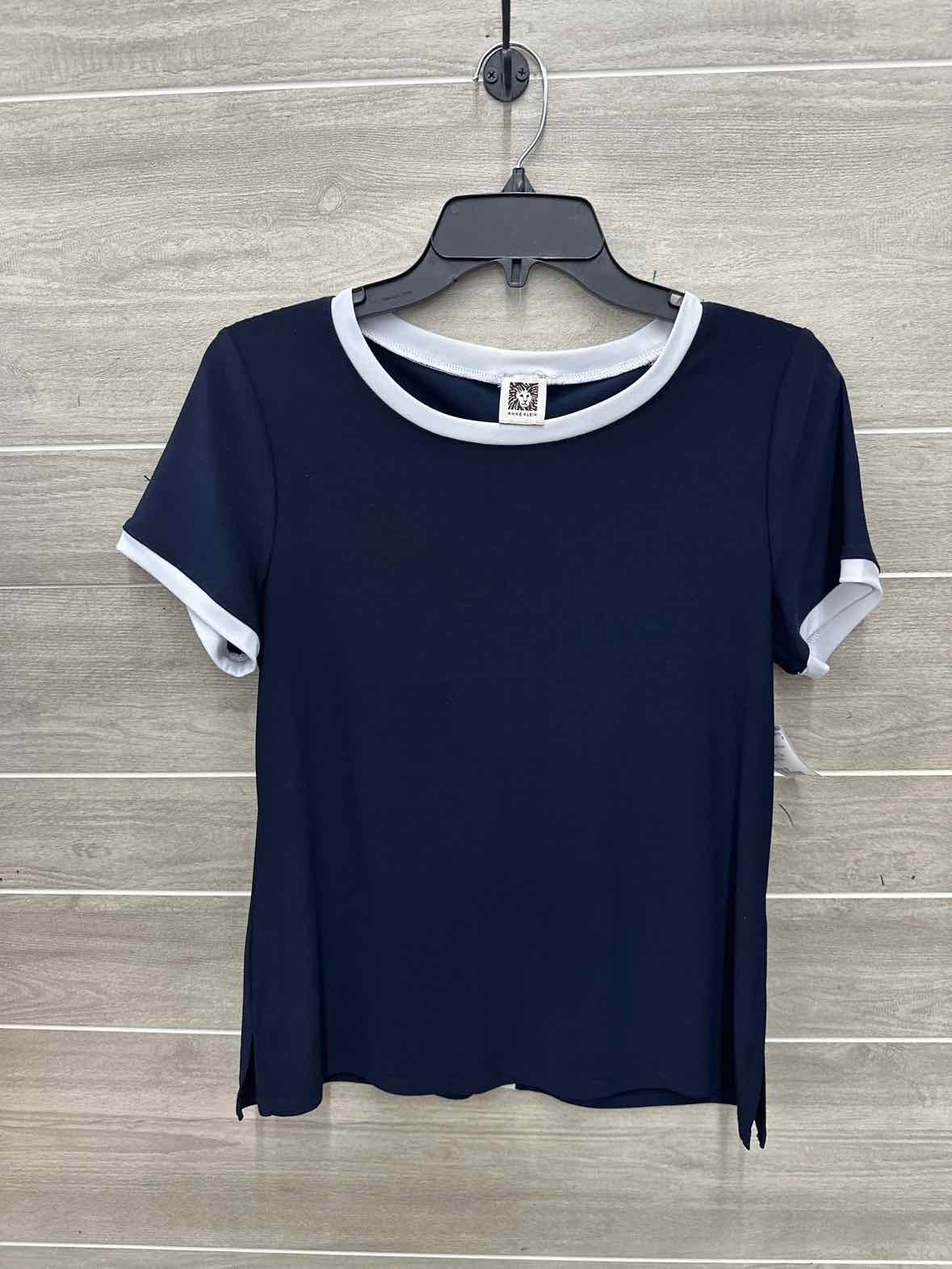 Anne Klein Size M Navy Womens Shirt