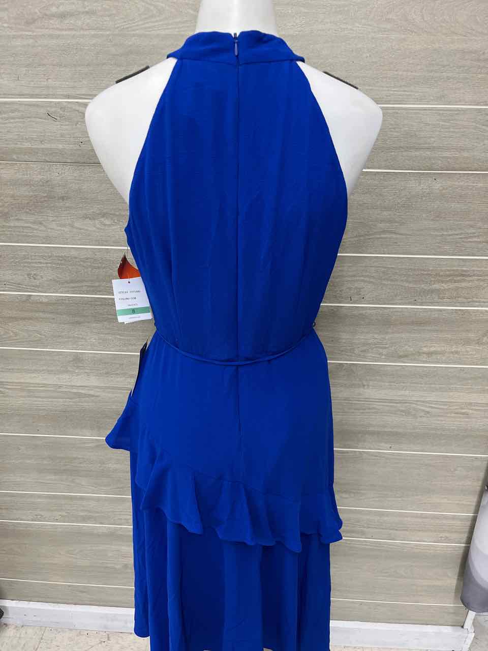 Gabby Skye Size 8 Blue Womens Dress