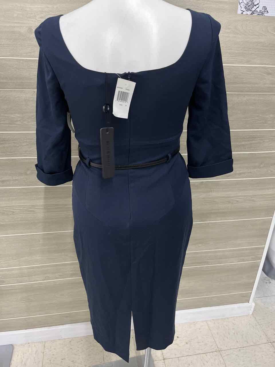 Black Halo Navy Womens Women Size 12/14 Dress