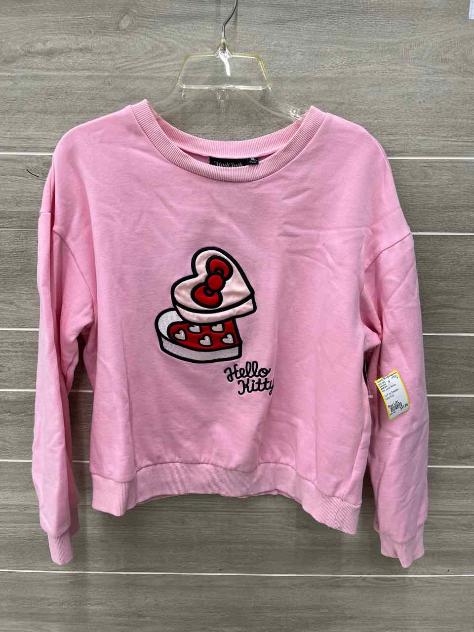 ModCloth Size L/XL Pink Junior Sweatshirt
