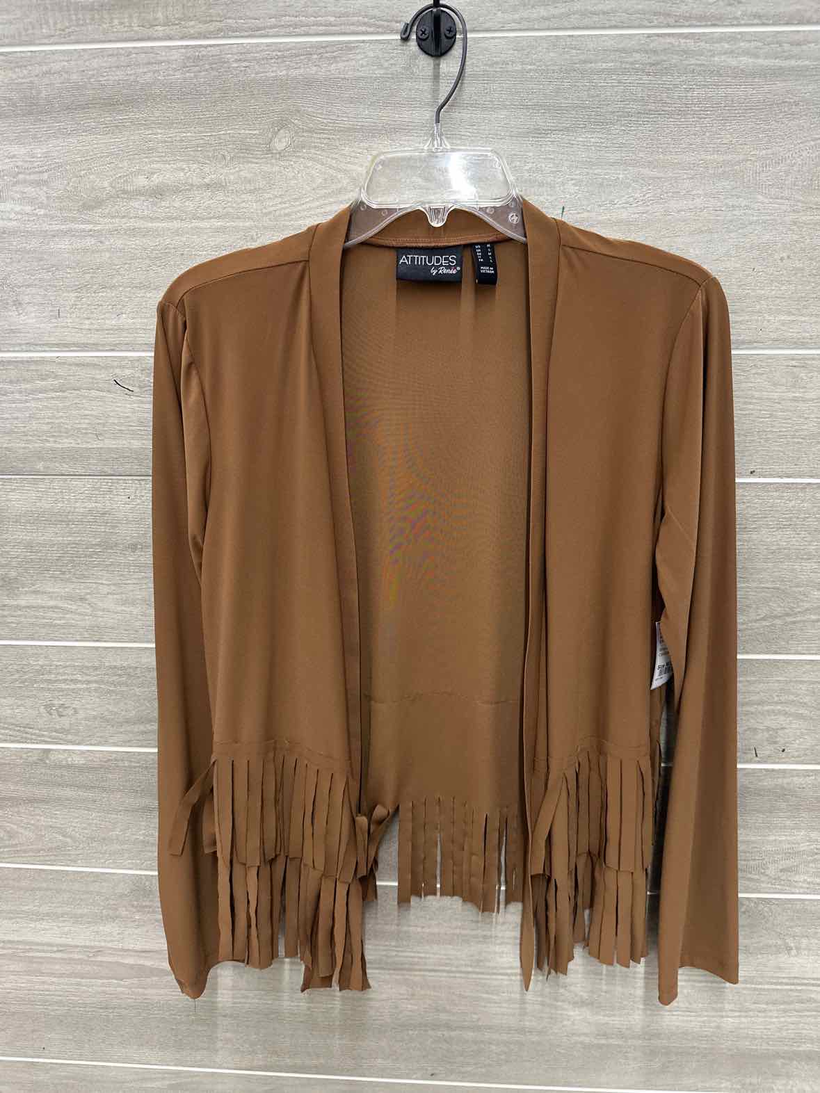 Attitudes by Renee Size M/L Brown Womens Shirt