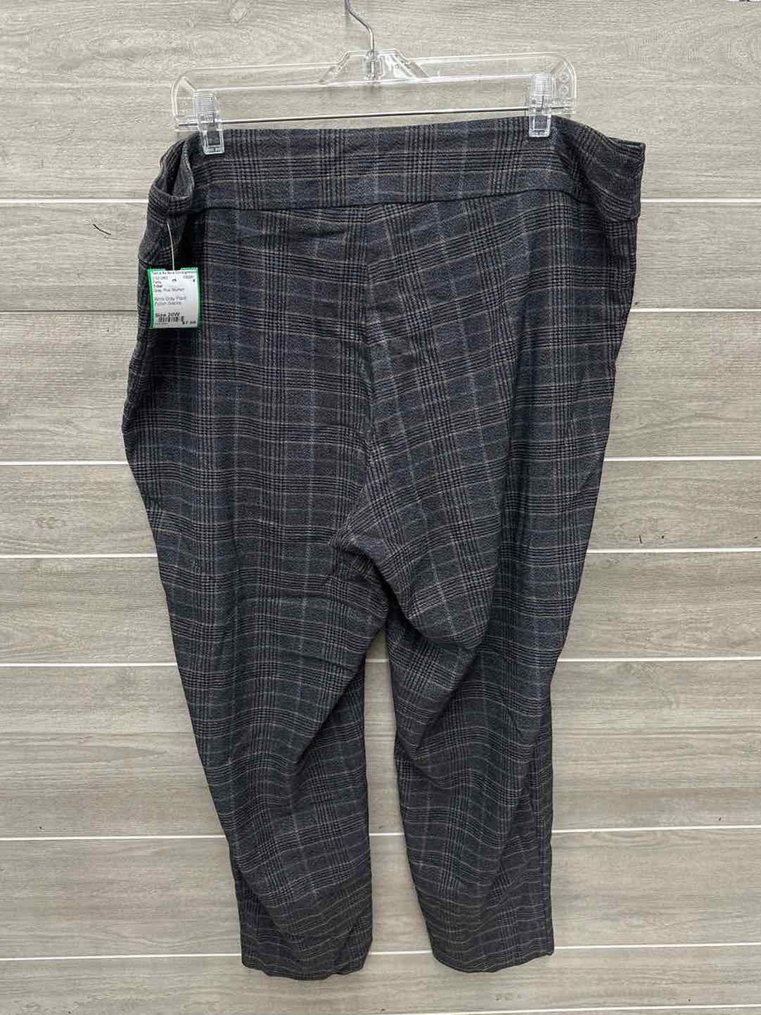 Tribal Size 20W Gray Plus Pants