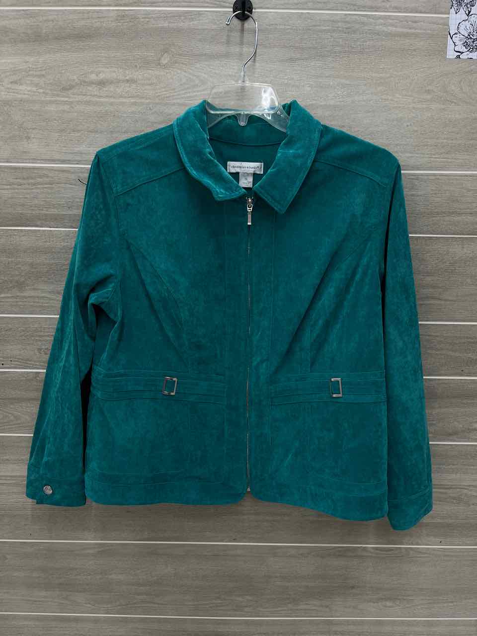 Christopher & Banks Size 14/16 Teal Womens Blazer