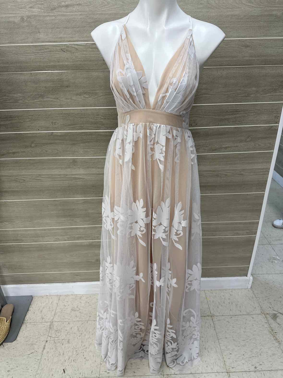 Tan Womens Women Size 8/10 Dress