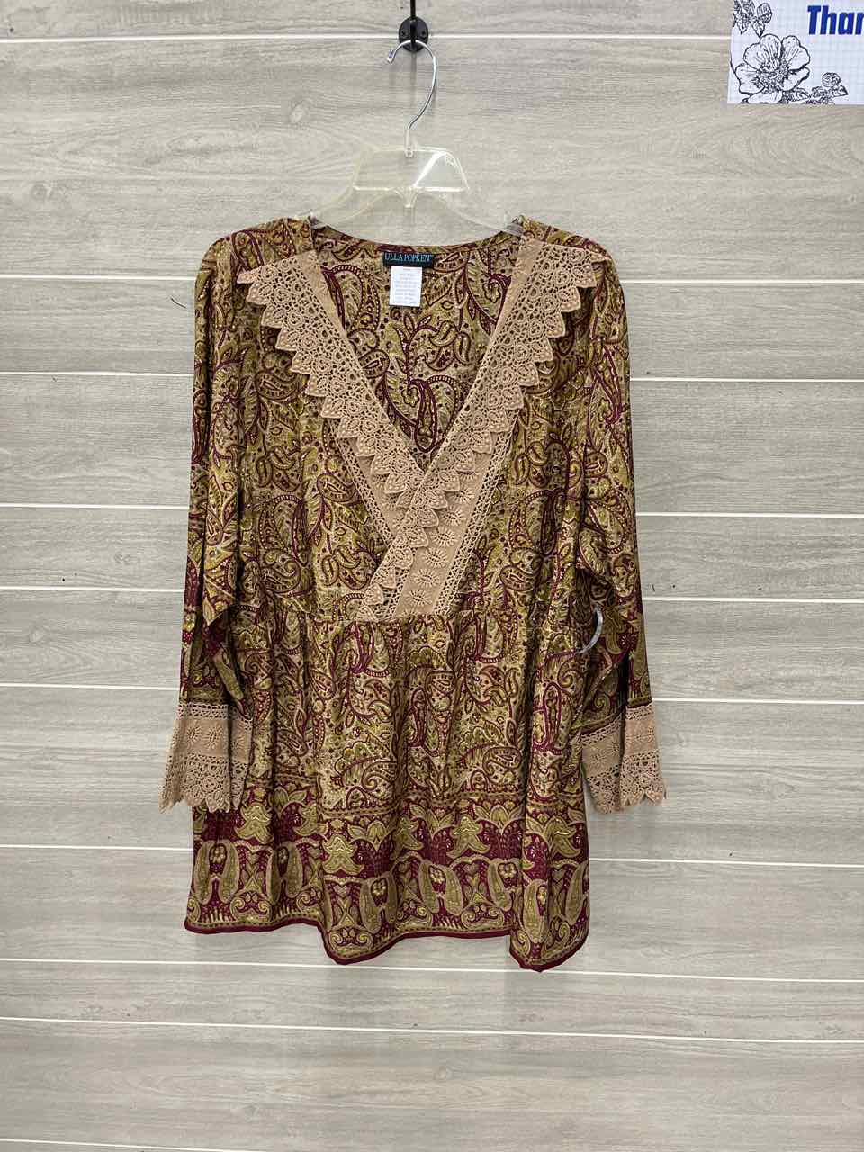 Ulla Popken Size 20/22 Olive Plus Shirt