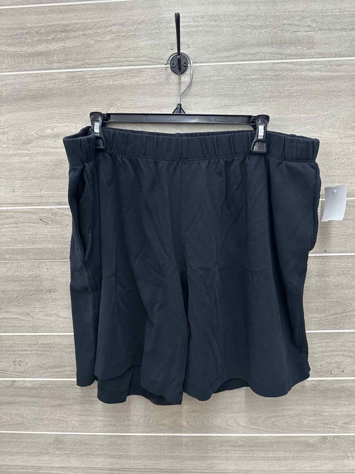 Lands End Size 20/22W Black Plus Shorts