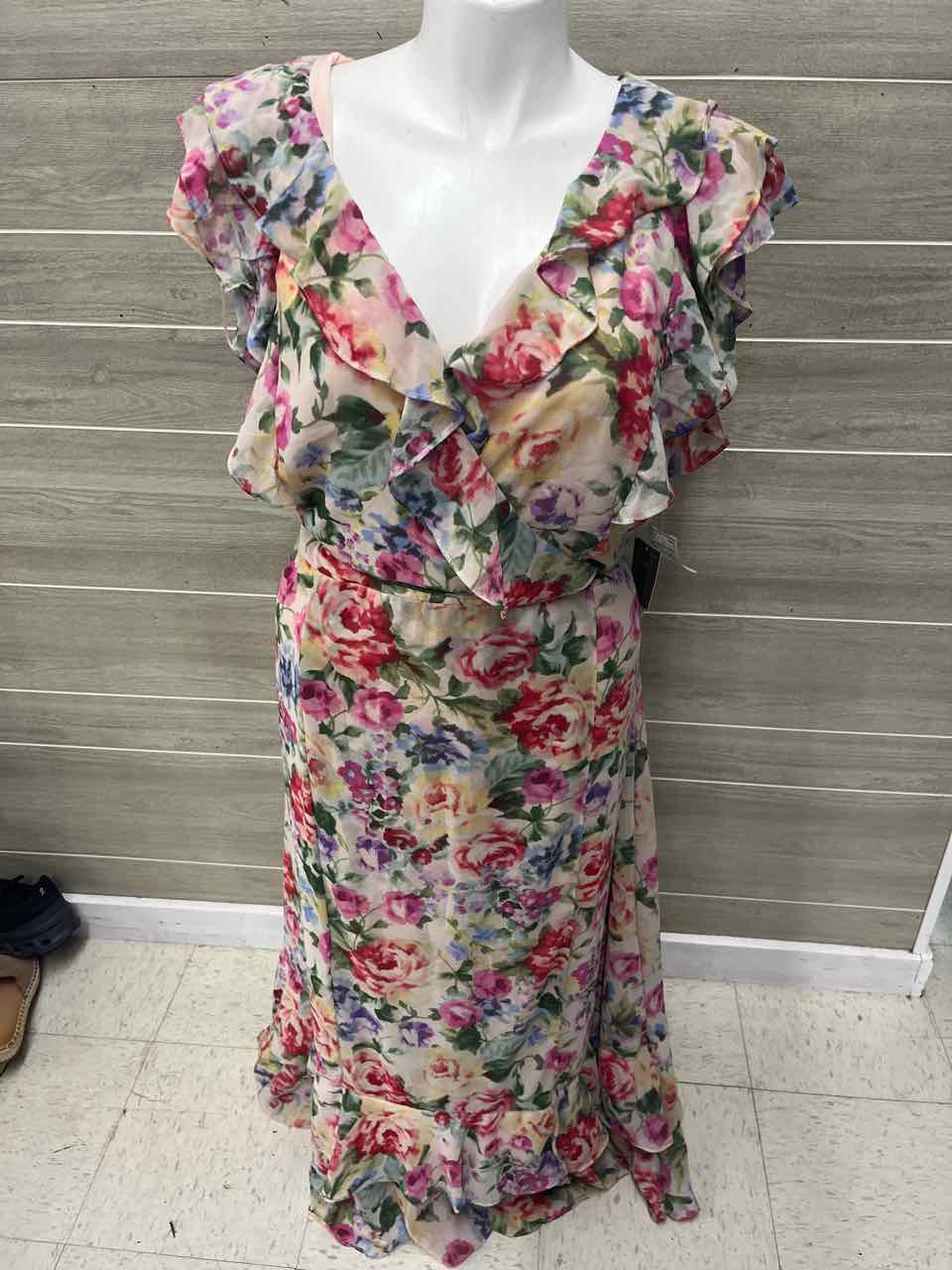 Size 22W Multi-Color Plus Dress