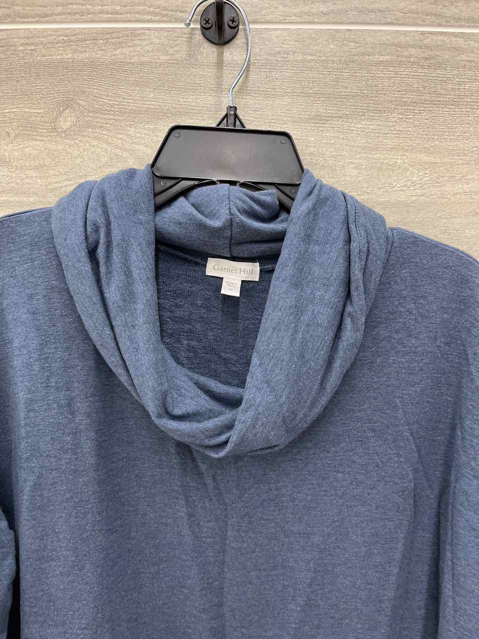 Garnet Hill Blue Womens Women Size M Shirt