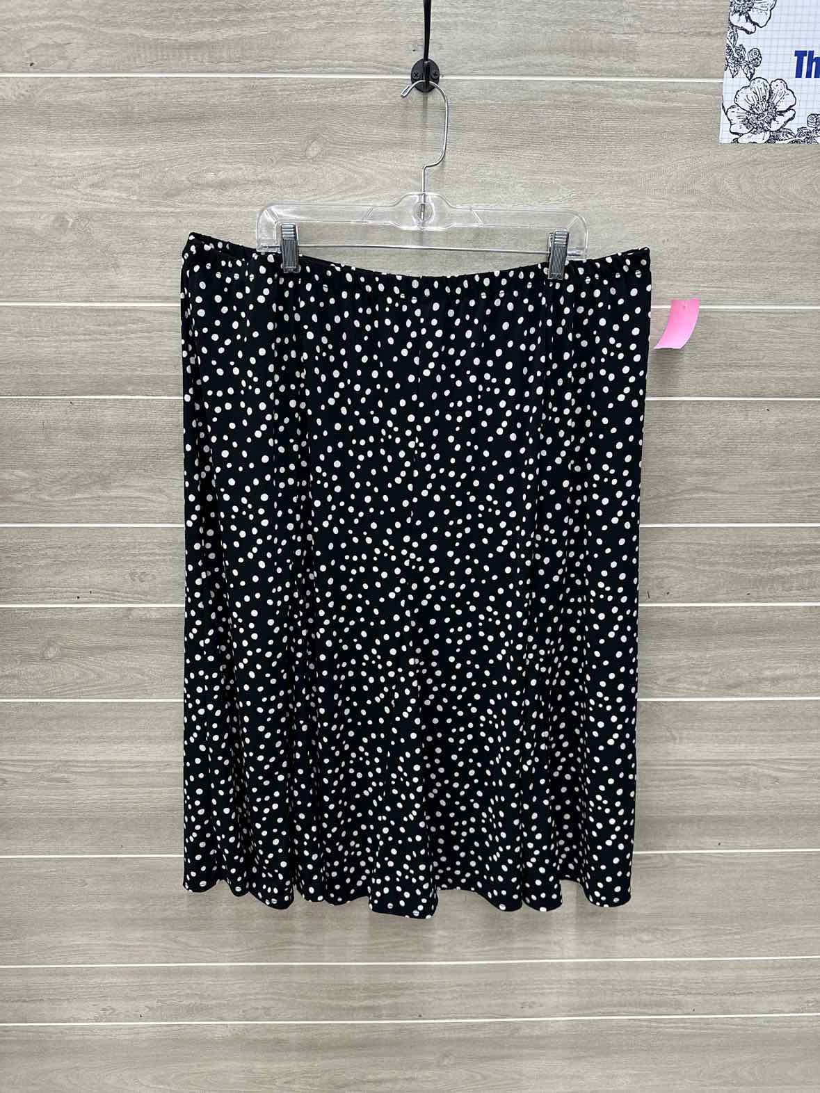 Notations Size 3X Black Plus Skirt