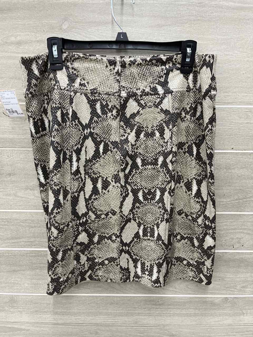 Chico's Size 10 Brown Womens Skirt