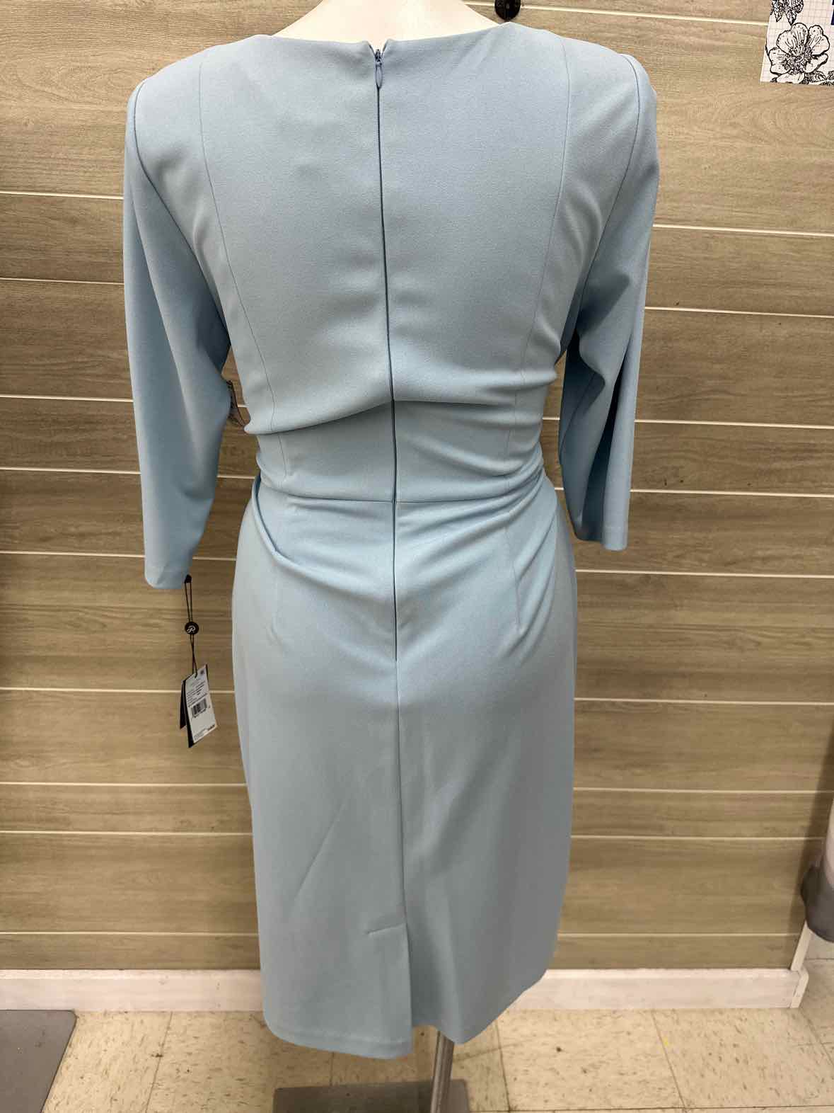 Adrianna Papell Blue Womens Women Size 16W Dress
