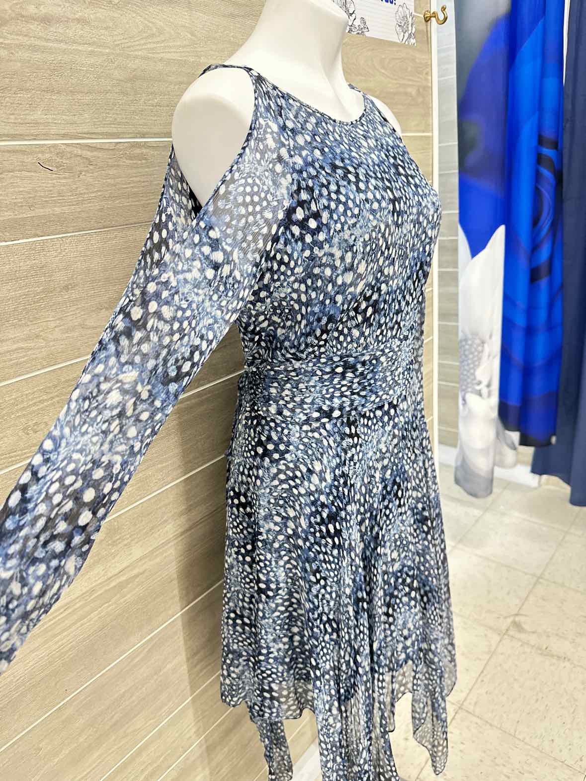BCBG Maxazria Blue Womens Size 10 Dress
