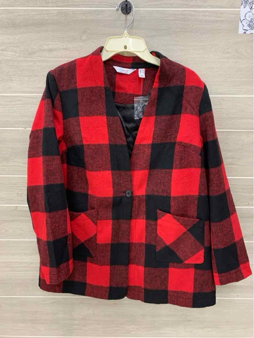 Denim & Co Red Womens Size M/L Jacket (Outdoor)