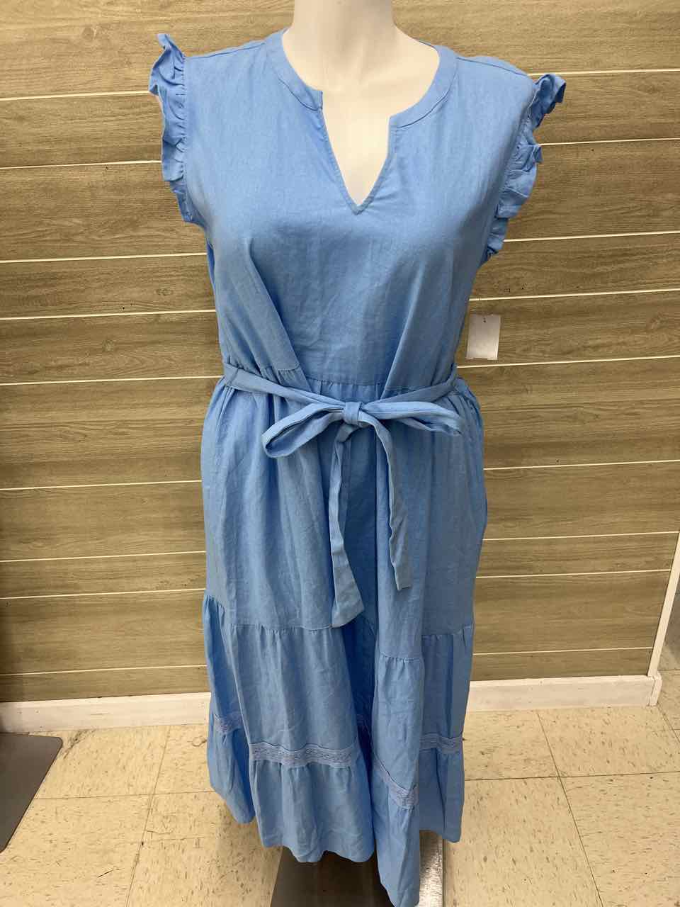 Blue Womens Women Size 3X Dress