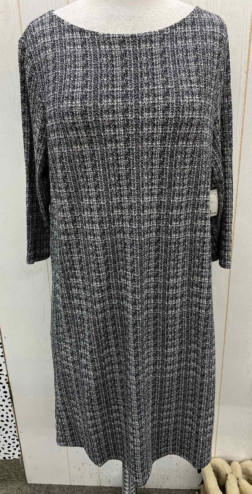 J Jill Black Womens Size 12P Dress