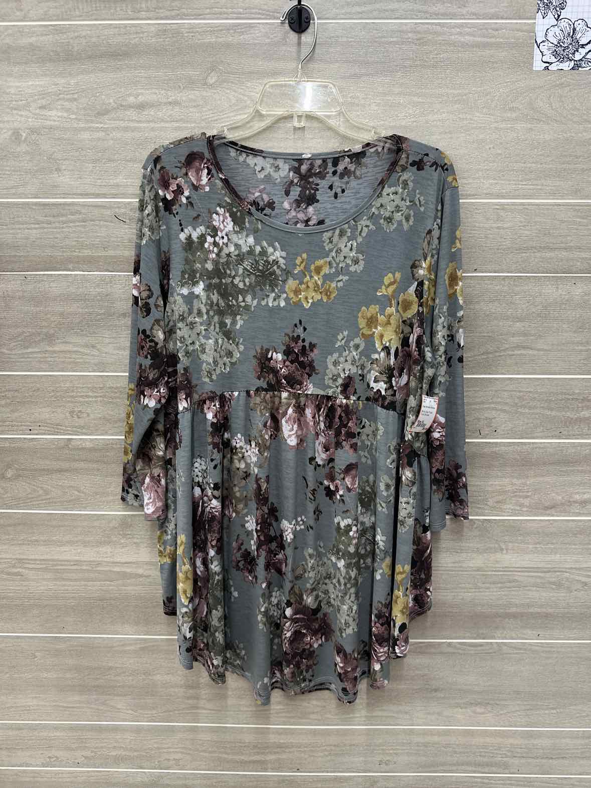 Gray Womens Women Size XL Shirt