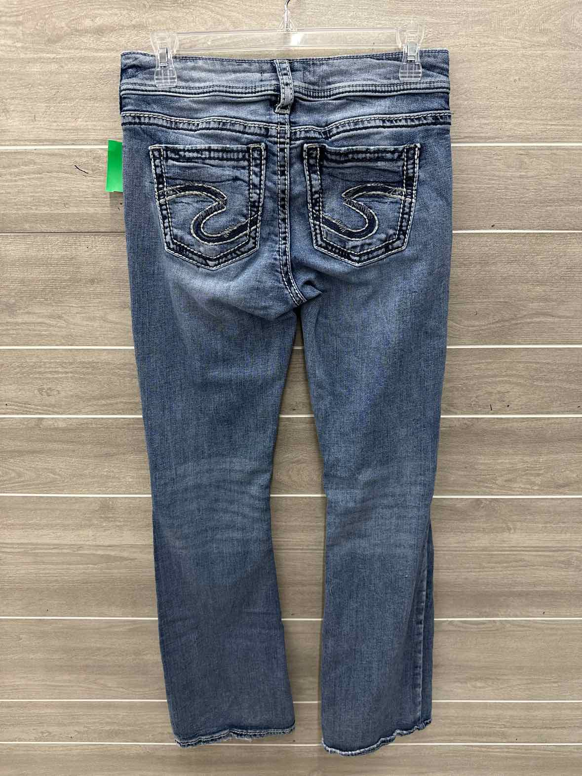 Silver Size 4 Blue Womens Jeans