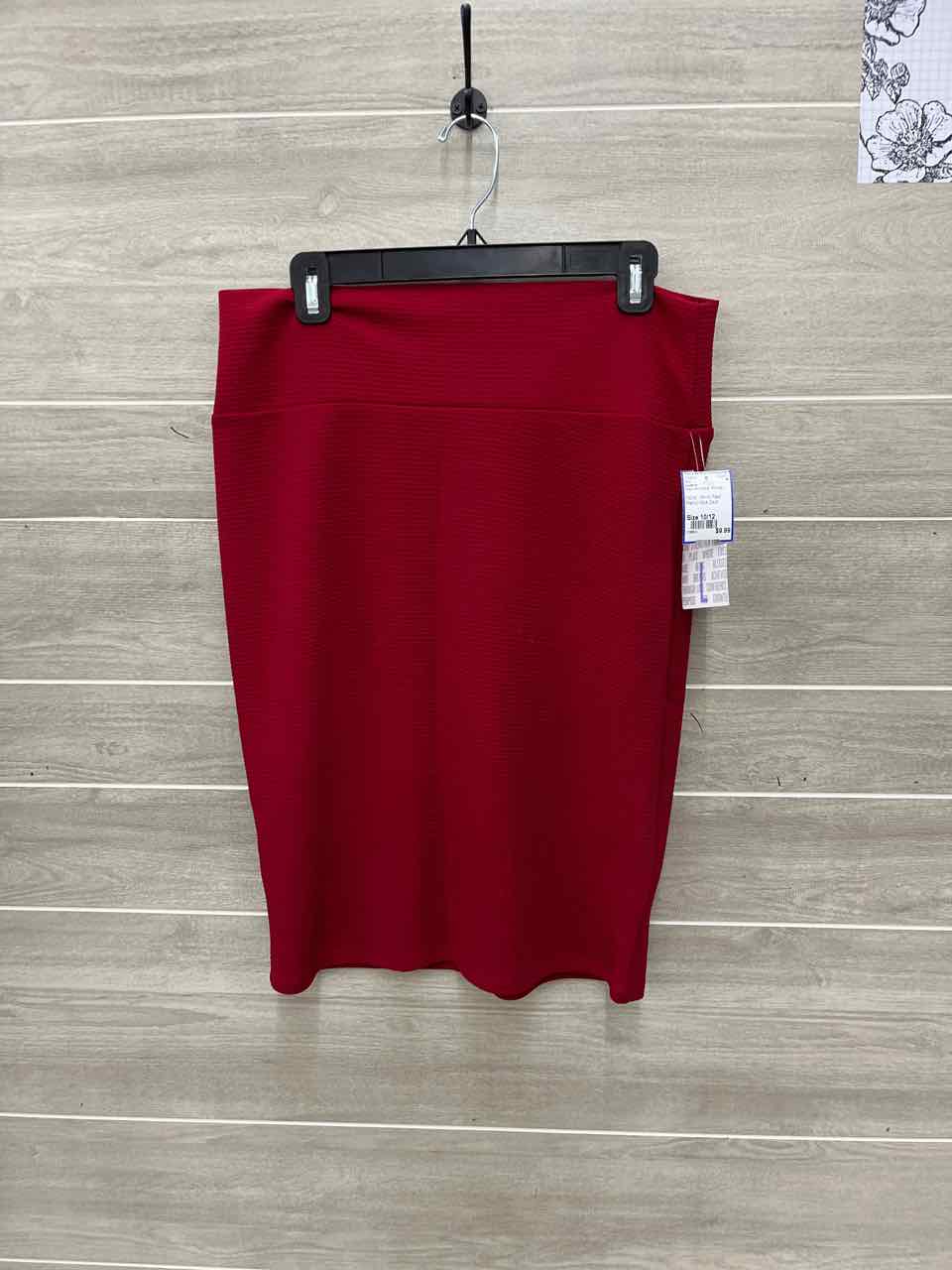Lularoe Size 10/12 Red Womens Skirt