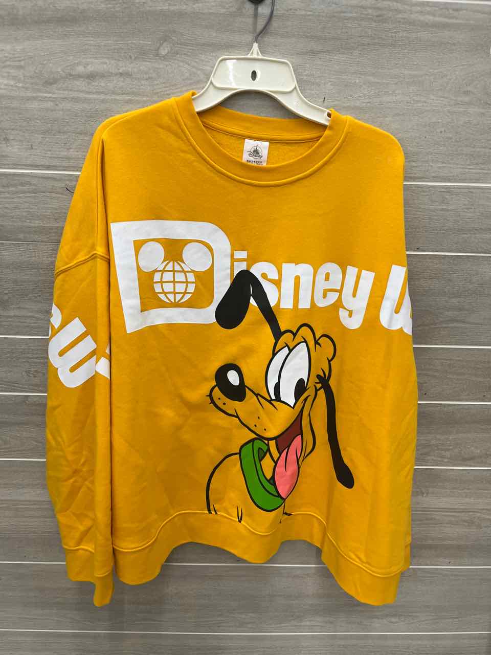 Disney Size XL Yellow Womens Sweatshirt