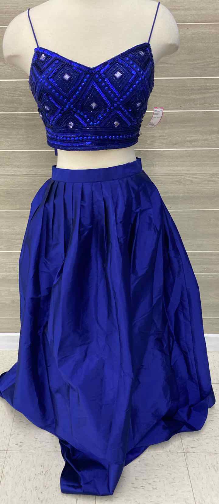 Adrianna Papell Blue Womens Size 2 Gown/Evening Wear