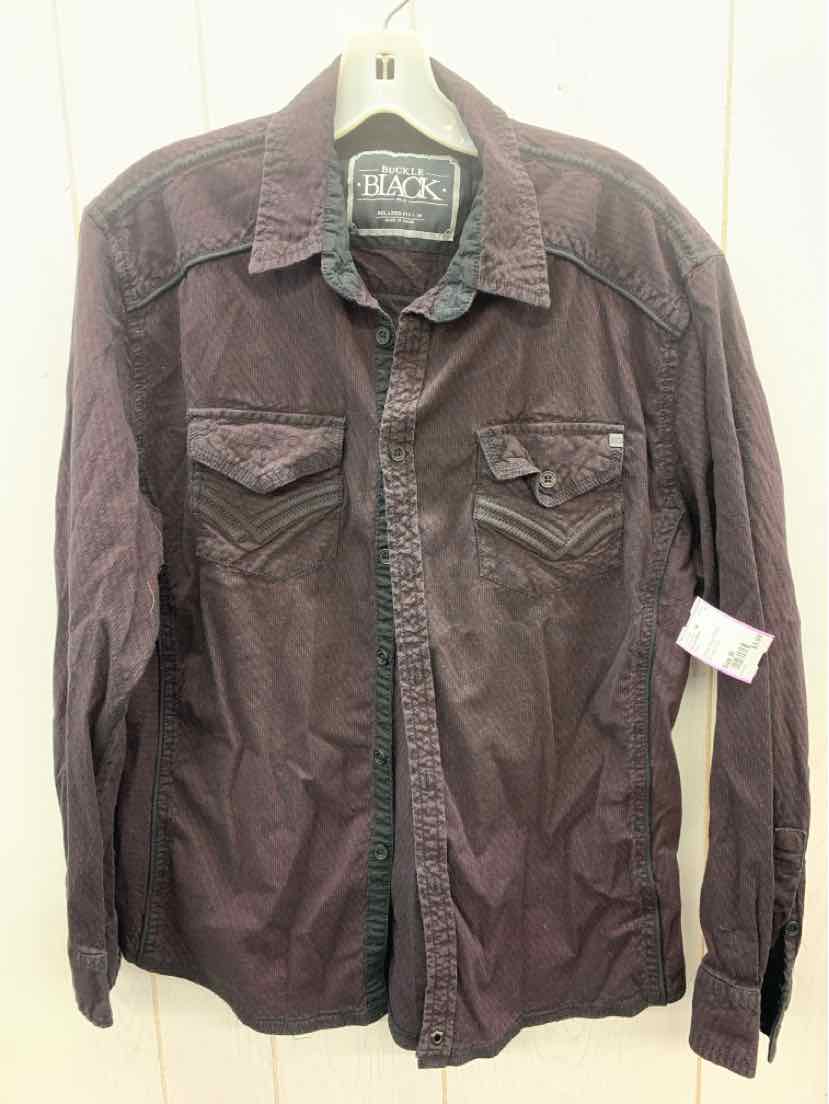Buckle Black Mens Size M Mens Shirt