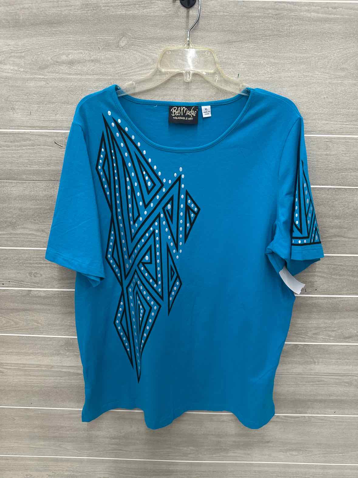 Bob Mackie Size 16 Blue Plus Shirt