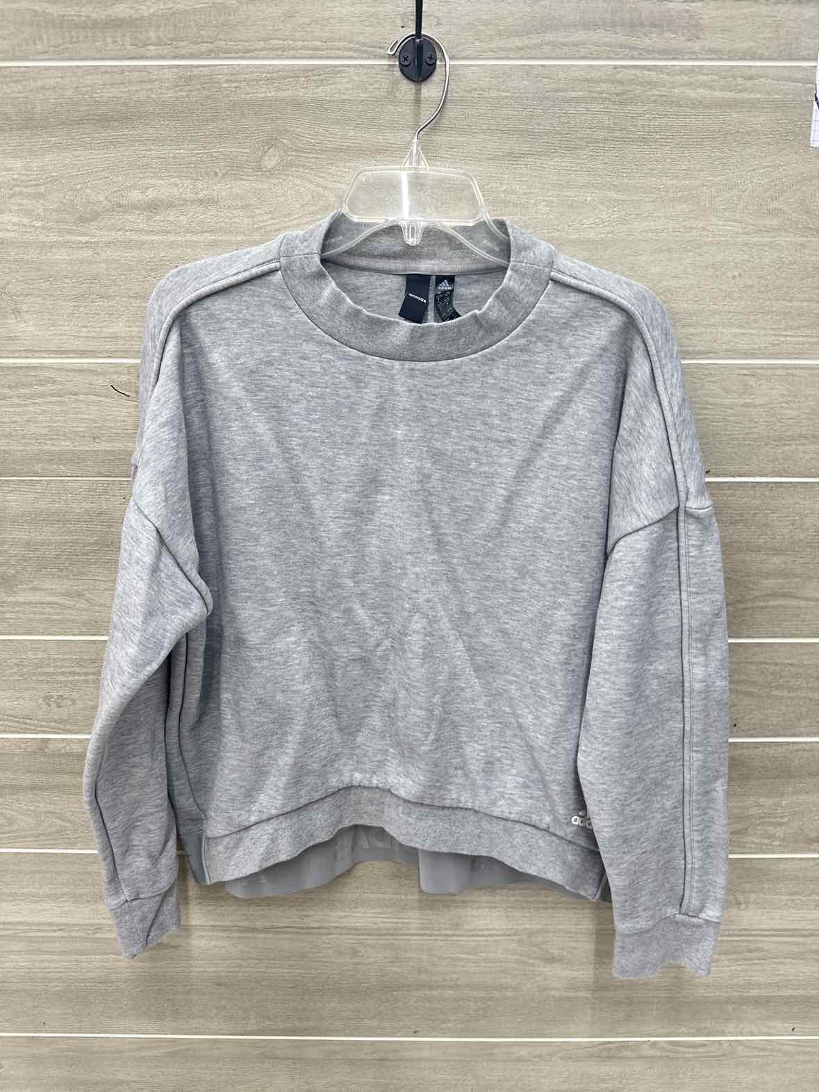 Adidas Size L Gray Womens Sweatshirt