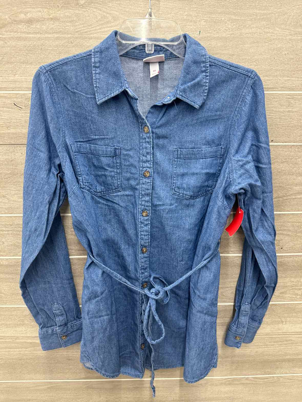 Isabel Size XS/S Blue Maternity Shirt