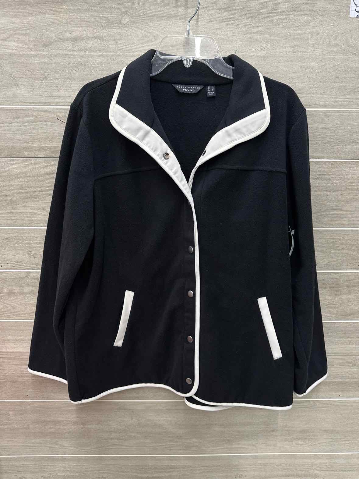 Susan Graver Size 16/18 Black Plus Sweatshirt