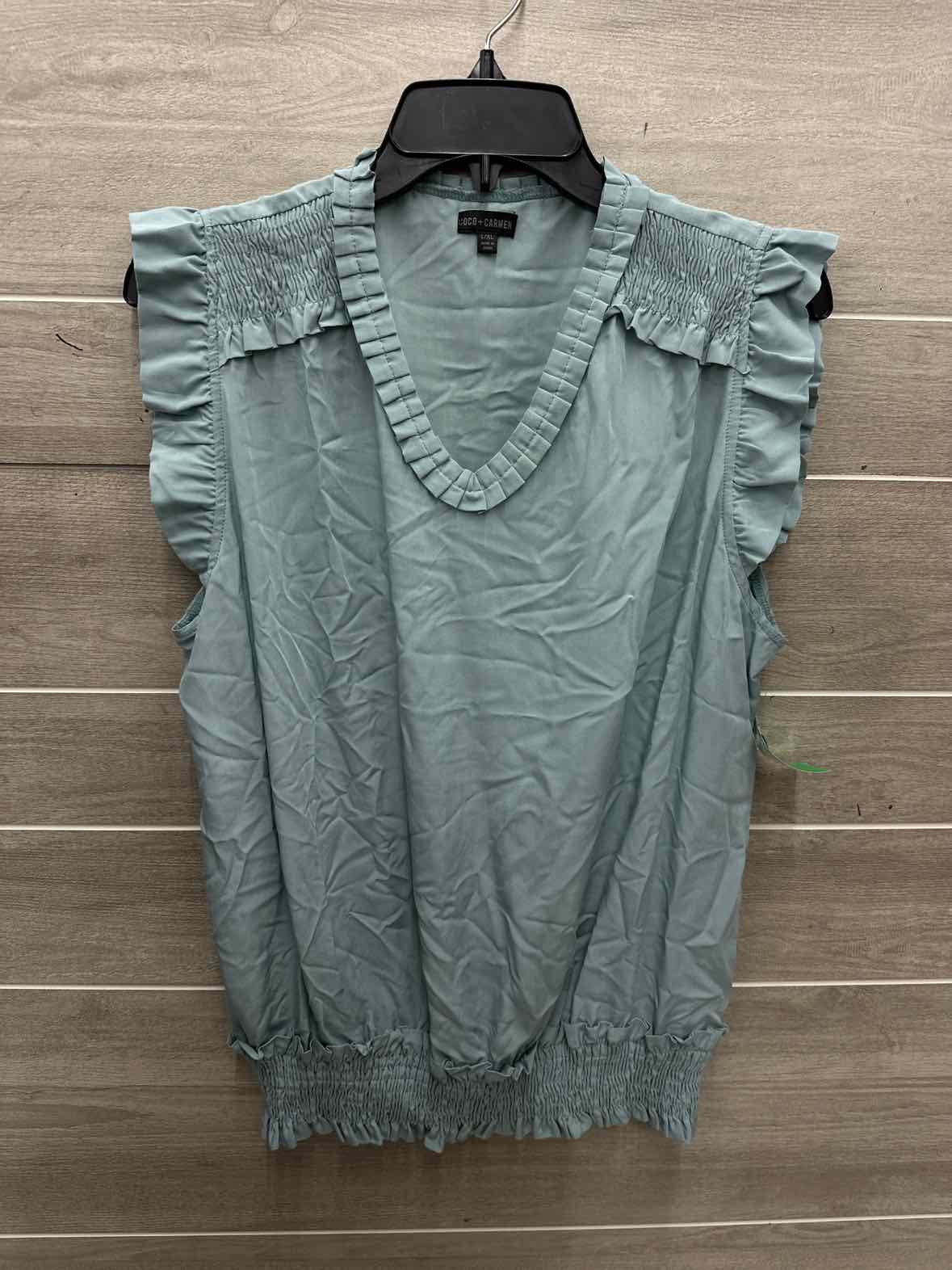 Coco + Carmen Size L Green Womens Tank Top