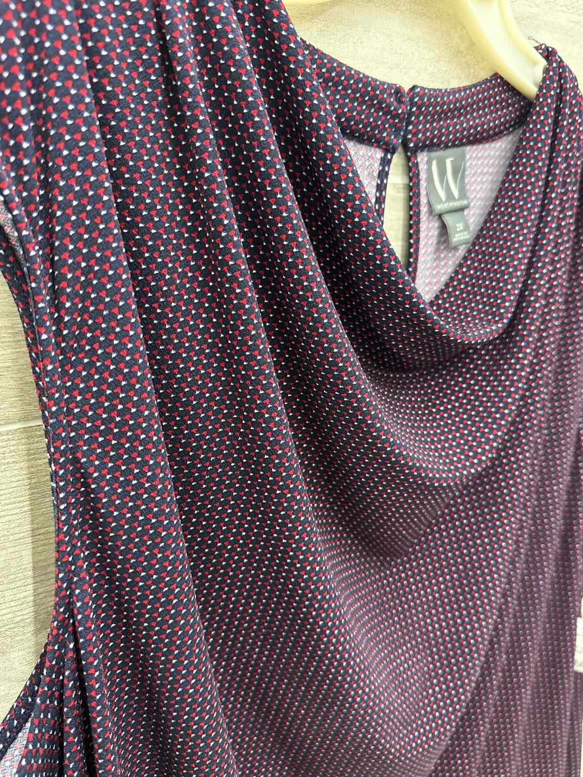 Worthington Navy Womens Women Size 2X Tank Top