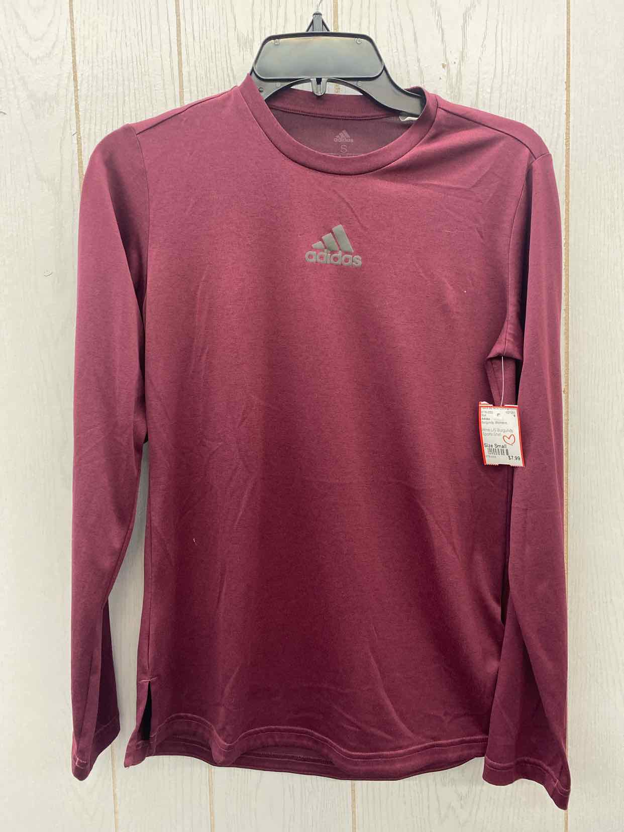 Adidas Burgundy Womens Size Small Shirt