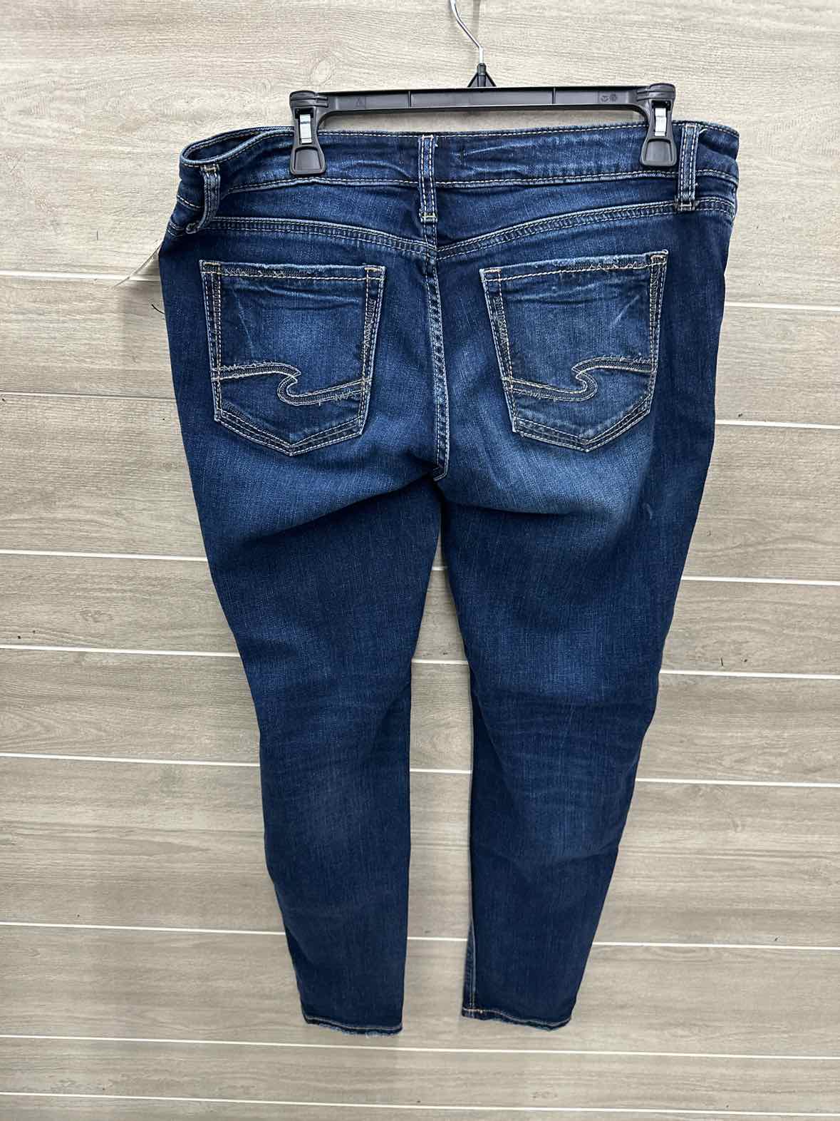 Silver Size 10 Blue Womens Jeans